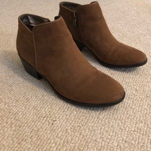 Brown low cut boots